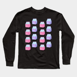 Fresh milk pattern Long Sleeve T-Shirt